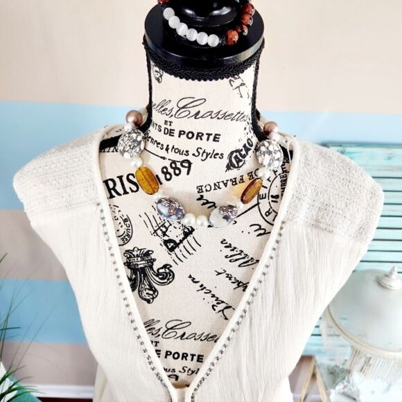 Simply Ema NWT white dress Sz 2x - Picture 5 of 7